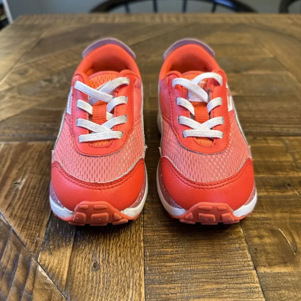 Puma 387850-01 Toddler Sneakers Size 9C Orange Pink Baby Shoes